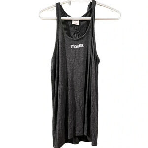 Gymshark Gray Long Tank Top Soft Stretch Activewear Size Small